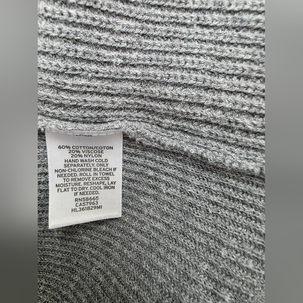 Chelsea28 Gray Ruffle Cardigan - Picture 8 of 8